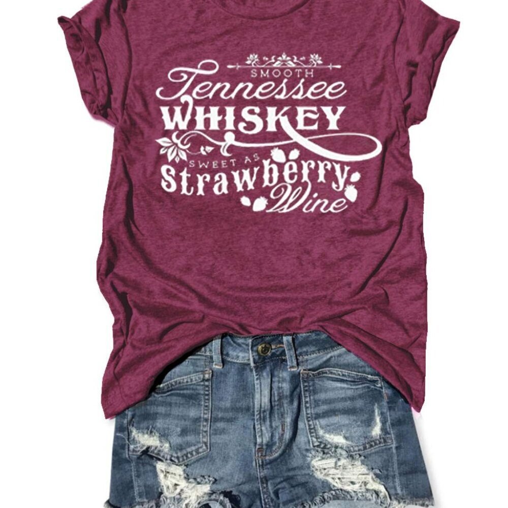 Vintage Country Music Graphic Tee Retro Y2K Casual Loose Fit Short Sleeve Top